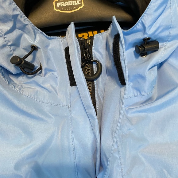 Frabill Men’s Fishing Rain F1 Jacket (Light Blue) - Picture 4 of 10